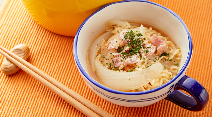 玉ねぎたっぷりオニオンスープ麺