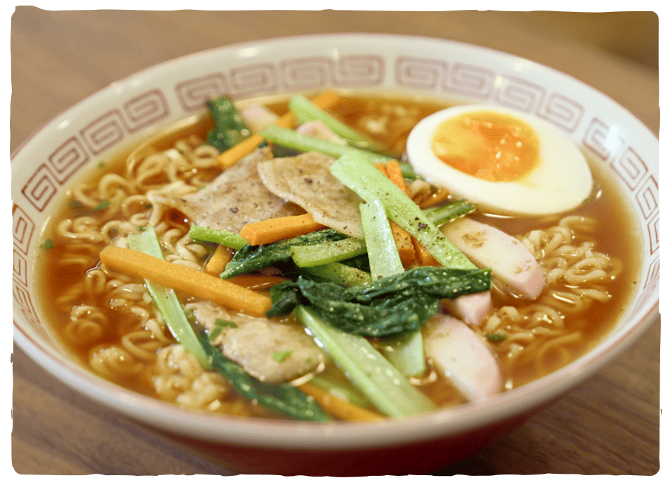 こだわり肉野菜炒めのしょうゆ味ラーメン